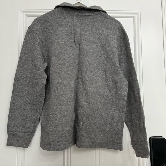Vintage Polo Ralph Lauren Grey 1/4 Zip Quarter Sweater Size L - Picture 4 of 7